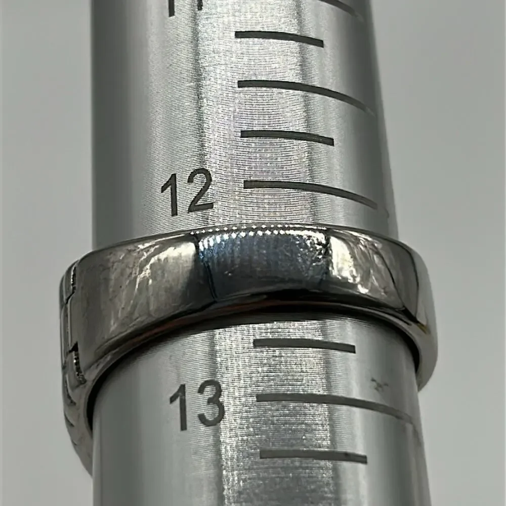 Green Cubic Zirconia Handmade Men's Ring Size 12.5 NWT